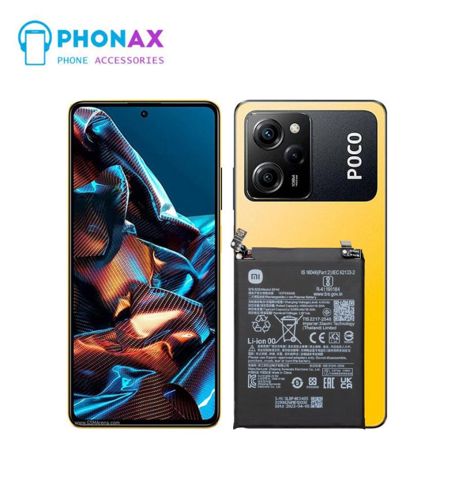 تصویرباتری اورجینال شیائومی Xiaomi Poco X5 Pro مدل BP4K با یکسال گارانتی تعویض (حتی بادکردگی)