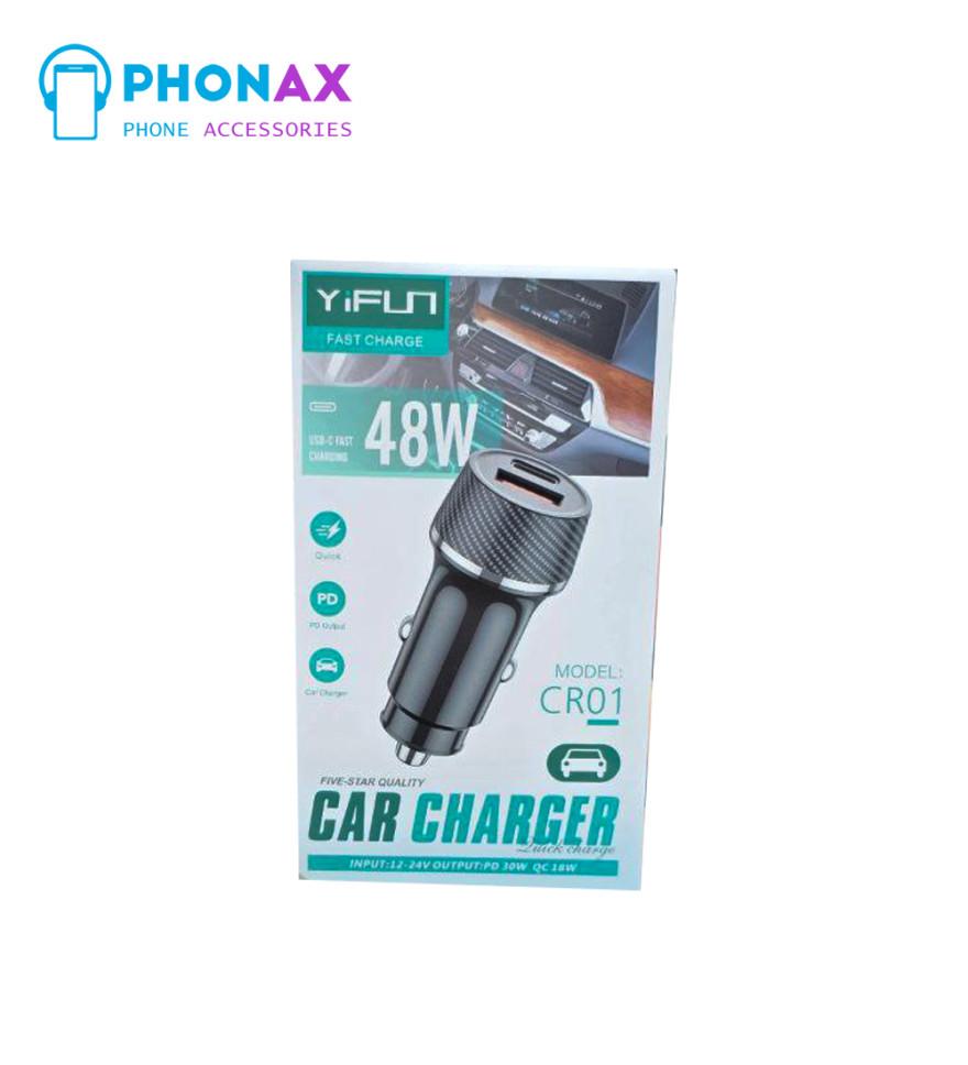 تصویرشارژر فندکی وای فان  CAR CHARGER CRO 01