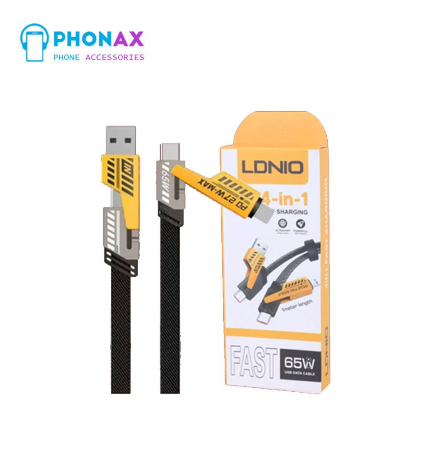 تصویركابل ۱متر Type_C 4  IN 1 برند LDNIO