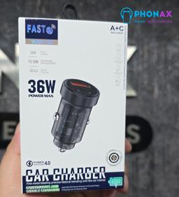 شارژر فندکی سوپرفست شارژ 36W CAR CHARGER