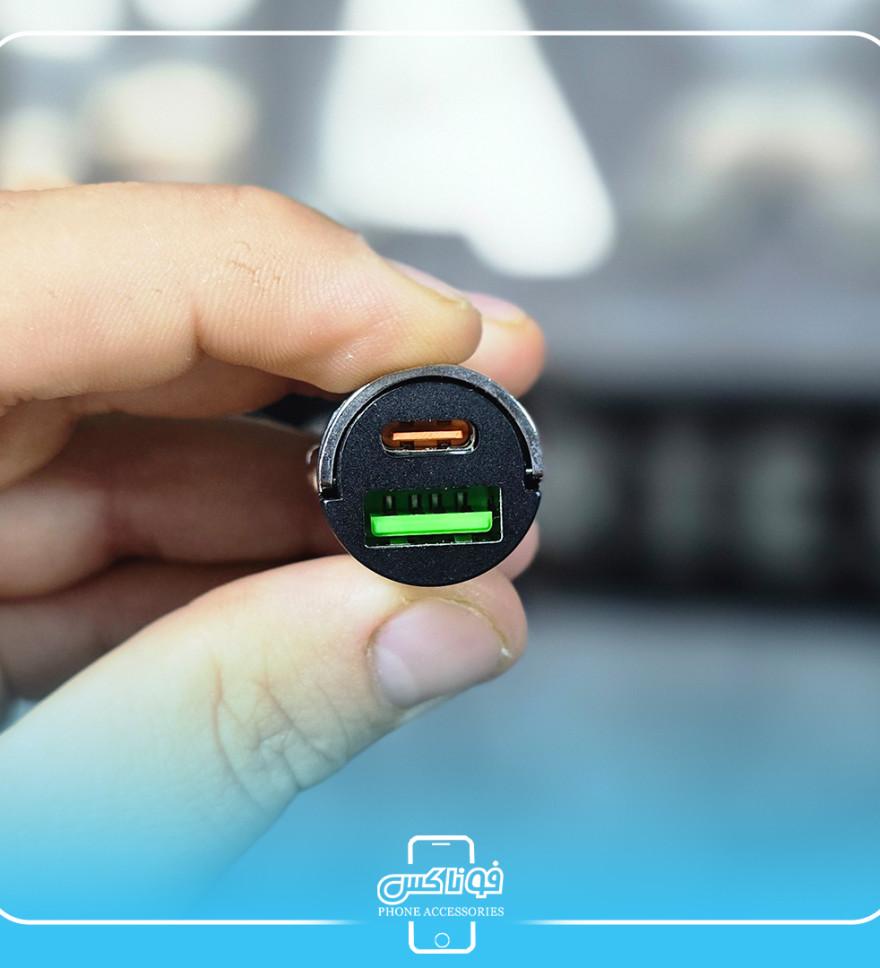 تصویرشارژر فندکی وی اسمارت V-Smart 30W مدل 191