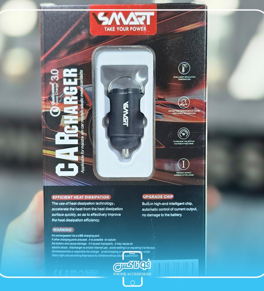 تصویرشارژر فندکی وی اسمارت V-Smart 30W مدل 191