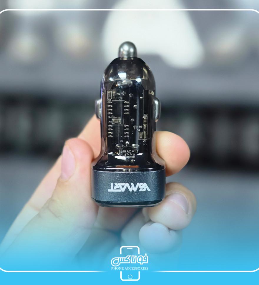 تصویرشارژر فندکی V-Smart 67W مدل 110