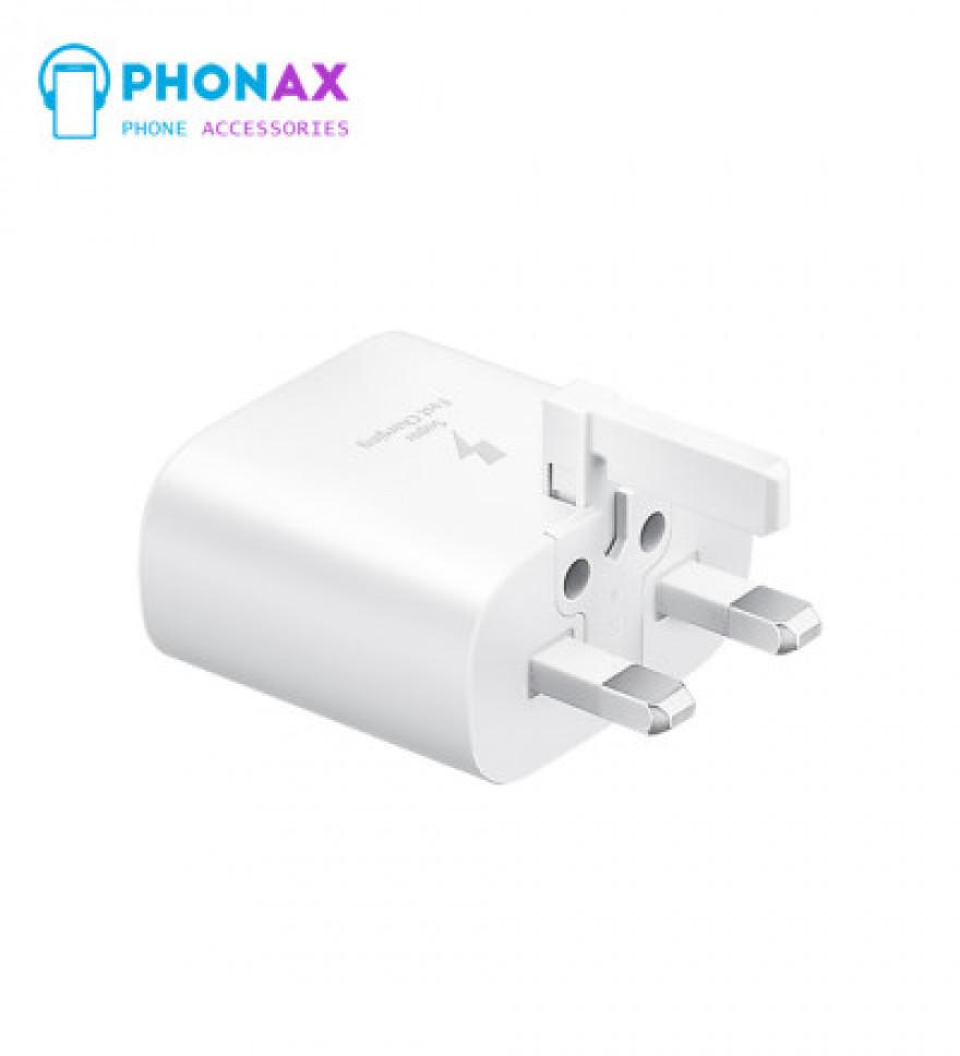 تصویرشارژر  25W سامسونگ Super Fast مدل EP-TA800  ویتنام‌ به همراه کابل  با 6 ماه گارانتی تعویض