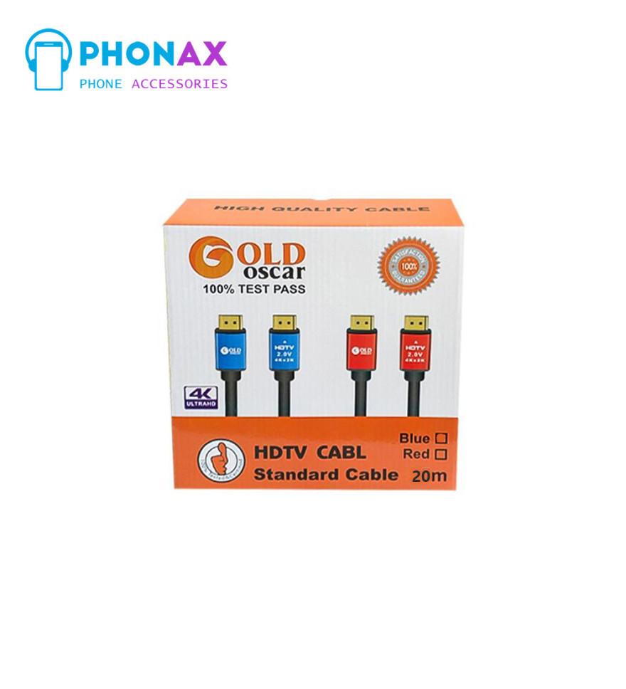 تصویرکابل HDMI 4K گلد اسکار GoldOscar طول 20 متر
