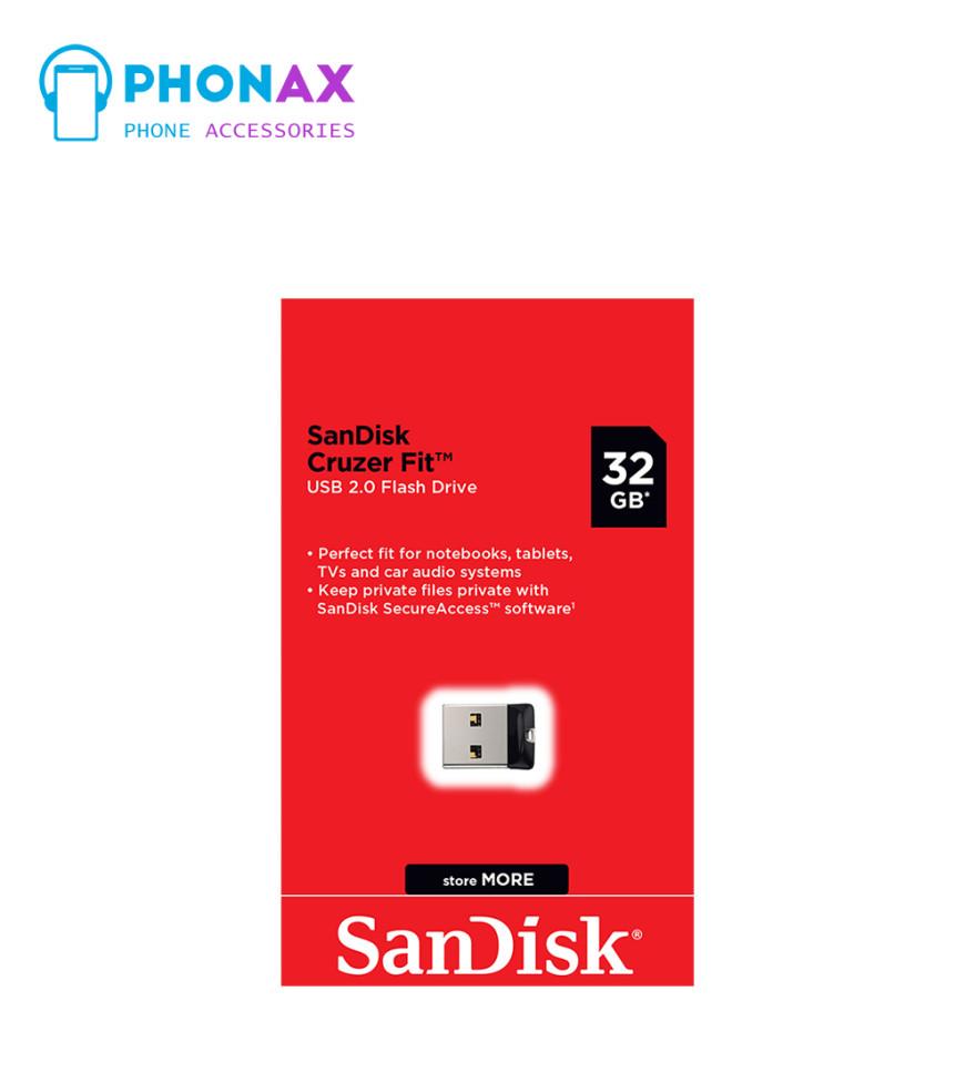 تصویرفلش مموری سن دیسک مدل SanDisk Cruzer Fit 32GB با گارانتی مادام العمر