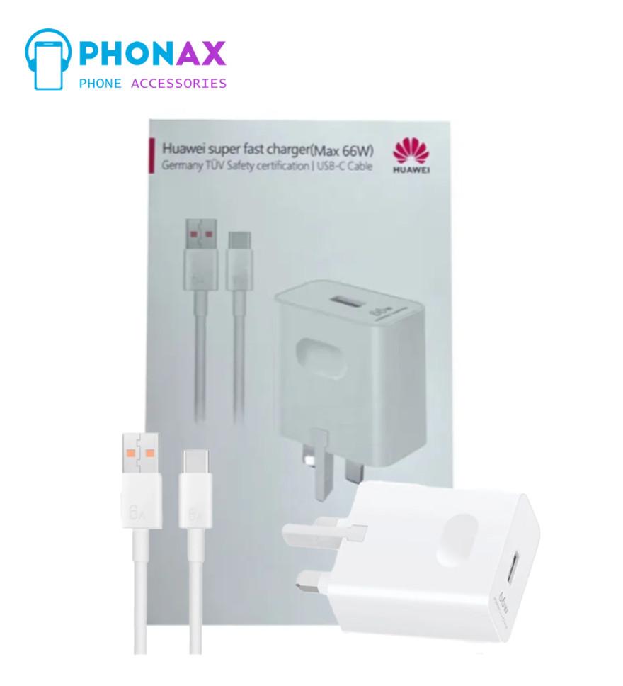 تصویرآداپتور شارژر اورجینال هوآوی 66 وات به همراه کابل با ضمانت تعویض 6 ماهه