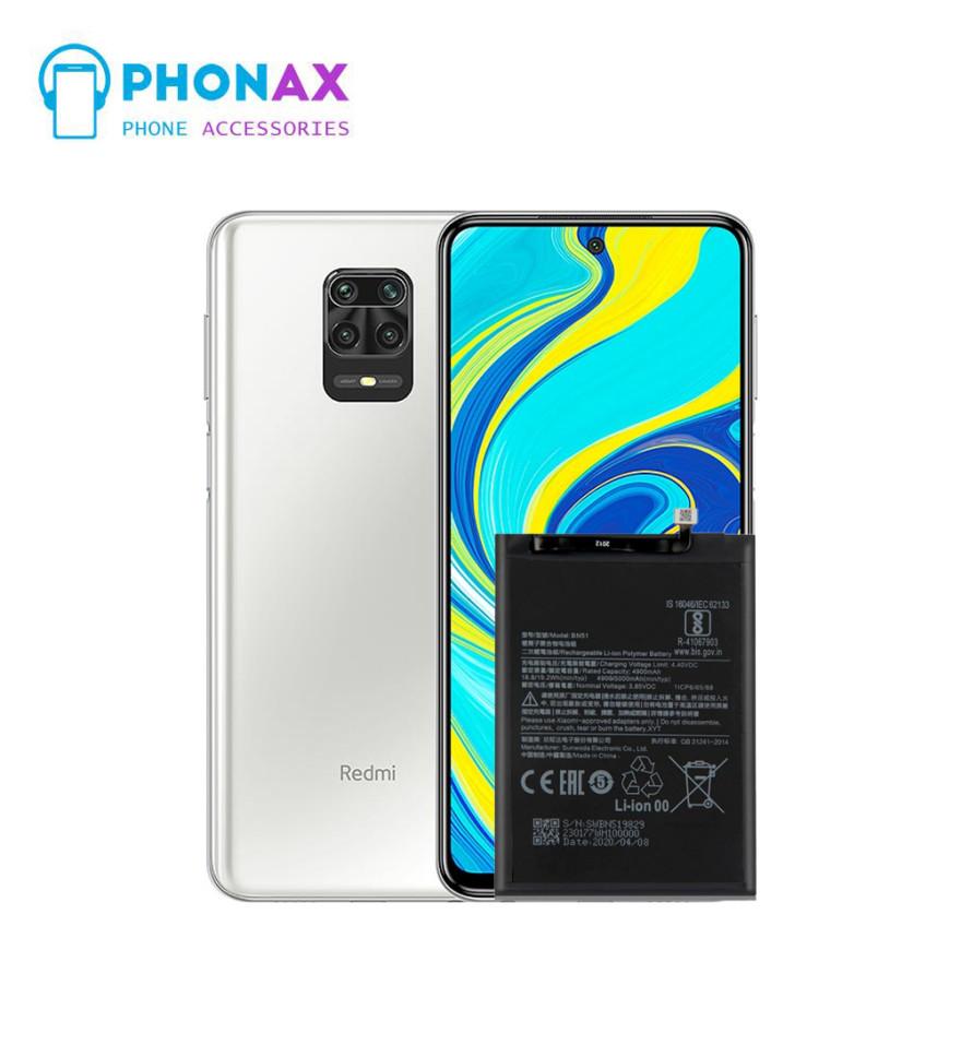 تصویرباتری شیائومی Redmi Note 9S مدل BN55 با یکسال گارانتی و ضمانت تعویض (حتی بادکردگی)