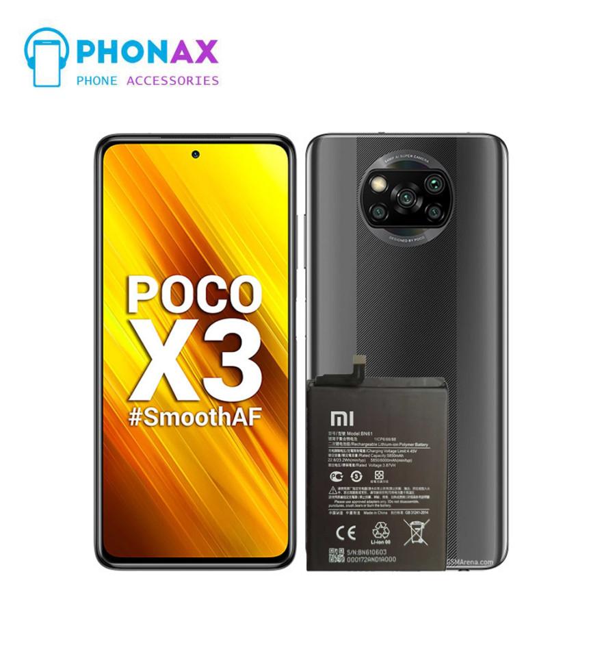 تصویرباتری اورجینال گوشی شیائومی Poco X3 مدل BN61 با یکسال گارانتی و ضمانت تعویض (حتی بادکردگی)
