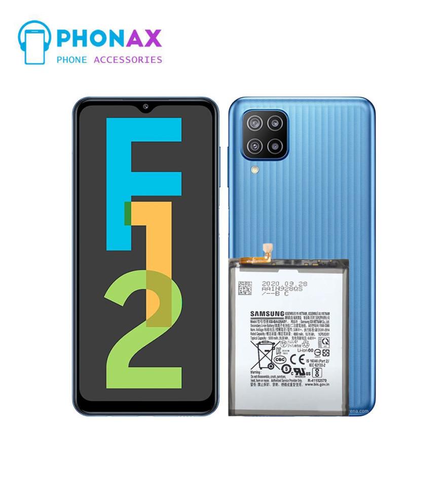 تصویرباتری اورجینال سامسونگ Galaxy F12 با یکسال گارانتی و ضمانت تعویض (حتی بادکردگی)