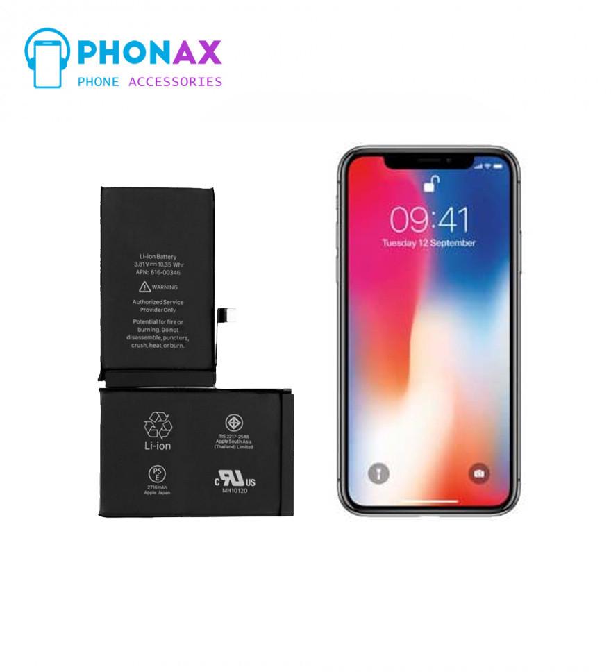 تصویرباتری اورجینال آیفون Apple iPhone X با یکسال گارانتی و ضمانت تعویض (حتی بادکردگی)
