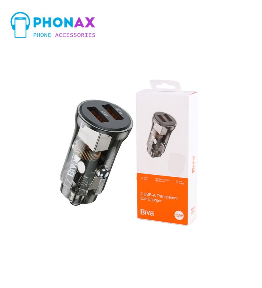 تصویرشارژر فندکی 15 وات بیوا مدل Biva CC-08