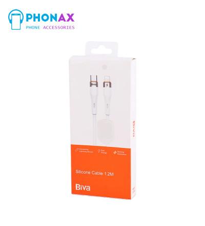 کابل تبدیل فست شارژ Biva C-21CL Type-C To Lightning 3A 1.2m