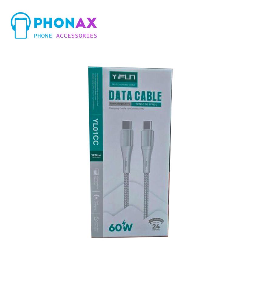 تصویرکابل اورجینال وای فان TYPE-C TO TYPE-C مدل YL01CC