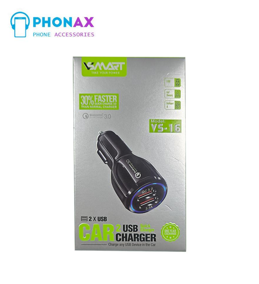 تصویرشارژر فندکی وی اسمارت V-Smart 30W مدل 16