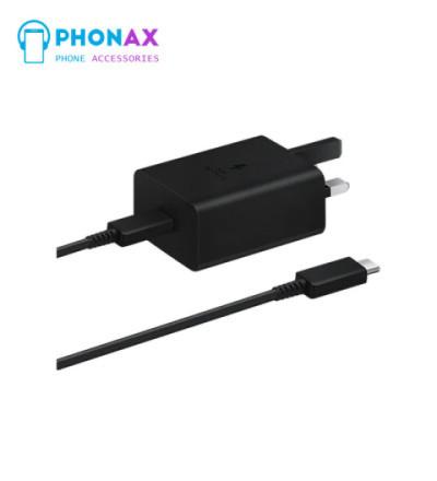 شارژر گلوبال سامسونگ مدل EP-TA845 توان 45 وات سه پین همراه کابل با ضمانت تعویض6ماهه