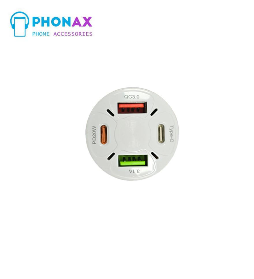 تصویرشارژر فندکی فست شارژر F3 20W PD