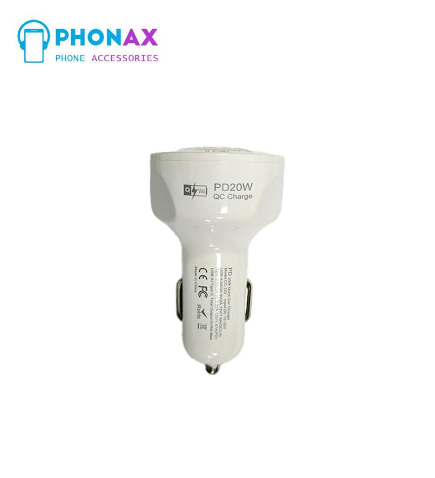 تصویرشارژر فندکی فست شارژر F3 20W PD