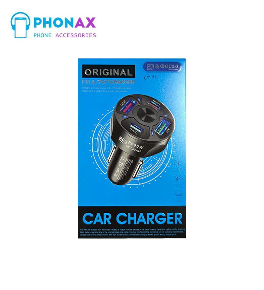 تصویرشارژر فندکی فست شارژر F3 20W PD
