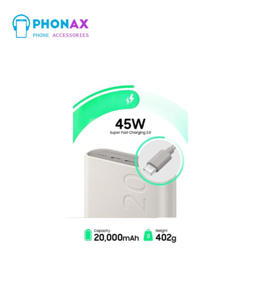 تصویرپاور بانک 45 وات سامسونگ مدل EB-P4520 ظرفیت 20000 میلیآمپر ساعت همراه با 18 ماه گارانتی