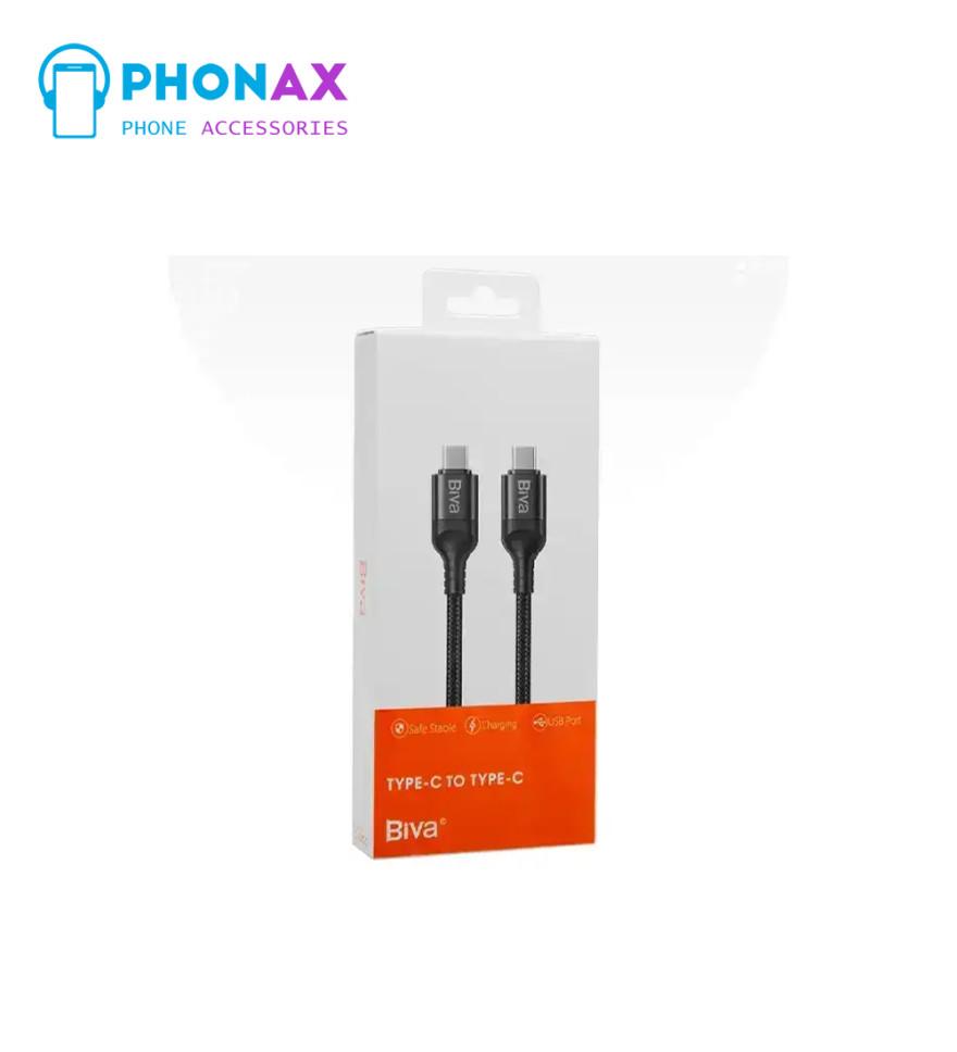 تصویرکابل شارژ Type-C به Type-C طول 1.2 متر Biva C-03CC