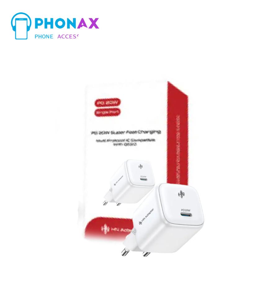 تصویرآداپتور شارژر 30W برند HN با ضمانت تعویض 12 ماهه