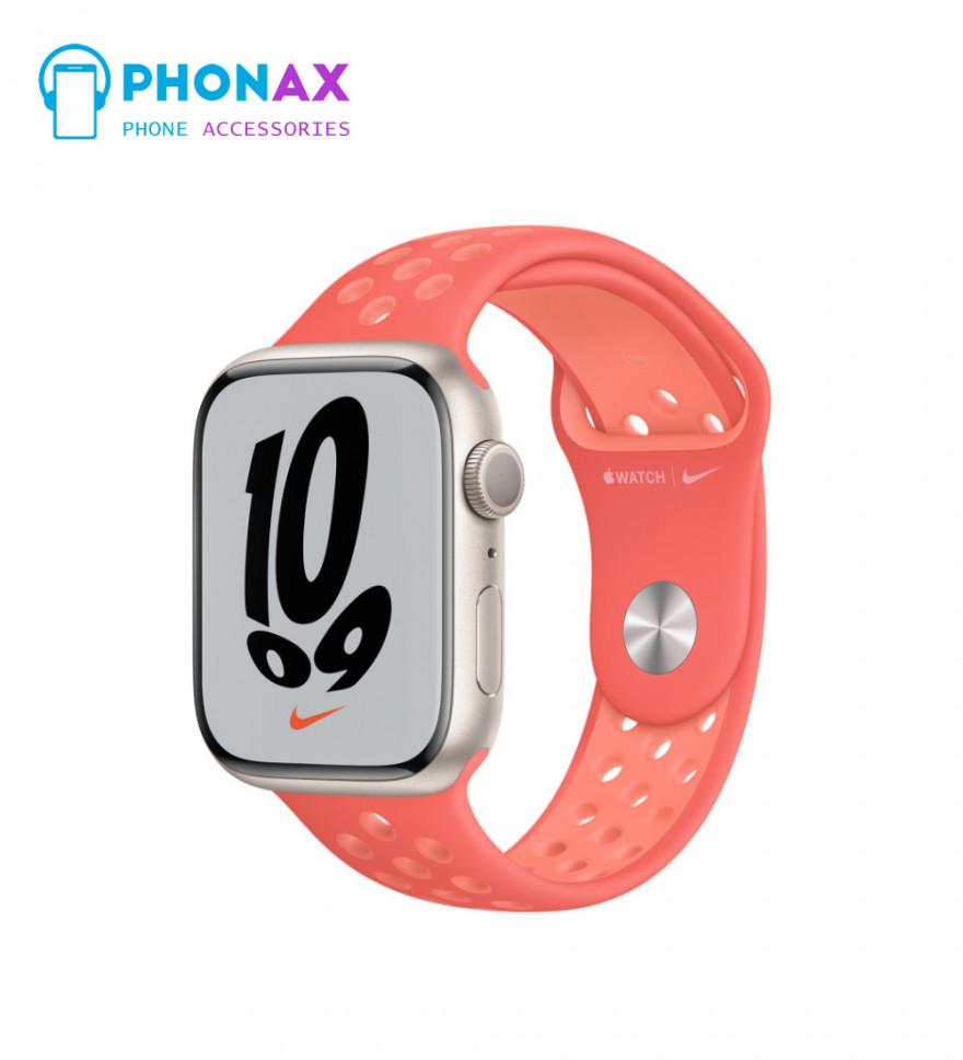 تصویرساعت هوشمند اپل واچ سری 7 مدل 41mm Aluminum Case with Nike Sport Band