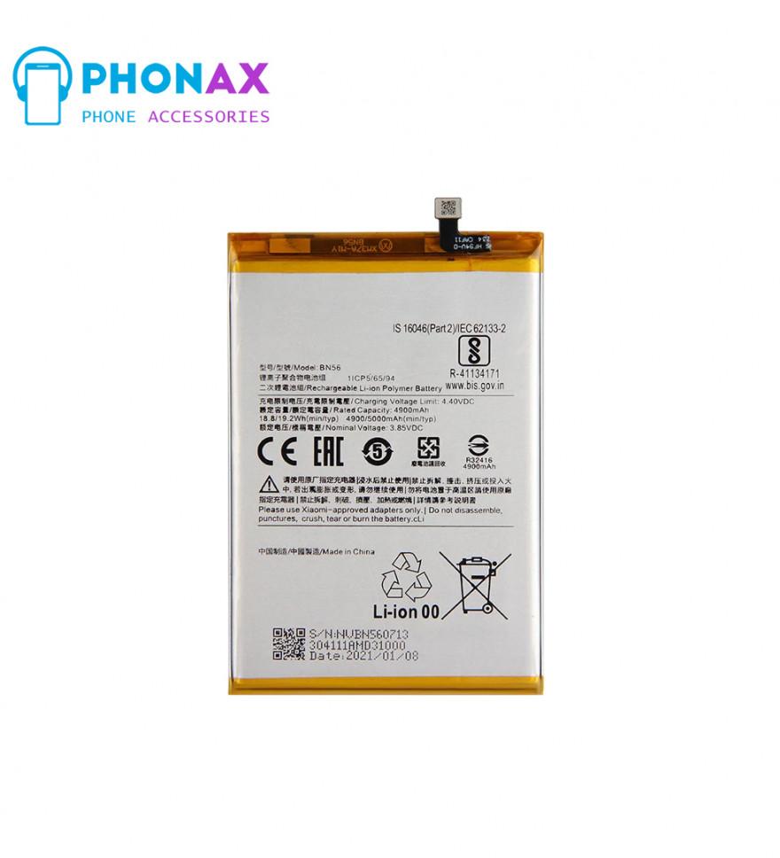 تصویرباتری اصلی شیائومی ردمی Xiaomi Redmi 9A با مدل فنی BN56 با یکسال گارانتی تعویض (حتی بادکردگی)
