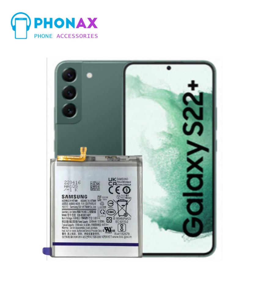 تصویرباتری سامسونگ گلکسی S22 PLUS با یکسال گارانتی و ضمانت تعویض (حتی بادکردگی)