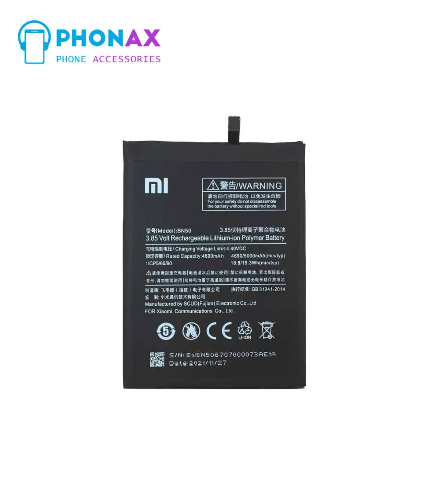 تصویرباتری اورجینال شیائومی BN50 / Mi Max 2 با 12 ماه گارانتی