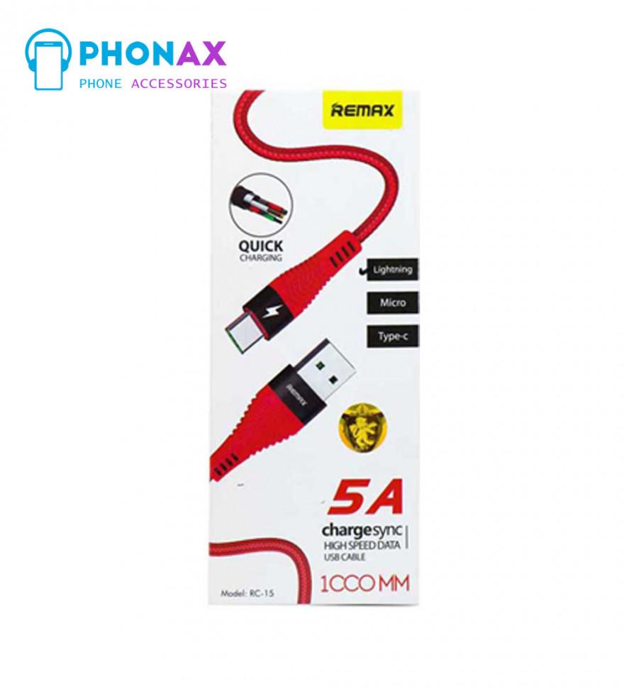 تصویرکابل لایتنینگ REMAX RC-15