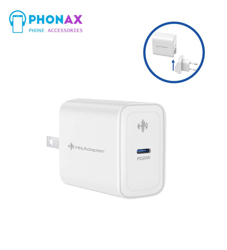تصویرآداپتور شارژر 20W PD برند HN با ضمانت تعویض 12 ماهه