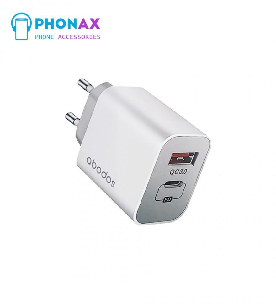 تصویرهد شارژر ABODOS PD20W AS-CS23 KIT به همراه کابل Type-C