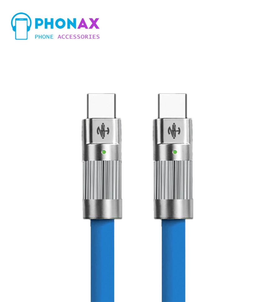 تصویركابل شارژ Type-c to Type-c از برند HN مناسب برای گوشی های اندروید با ضمانت تعویض 6ماهه