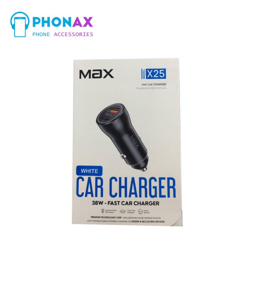 تصویرشارژر فندکی مکس مدل X25