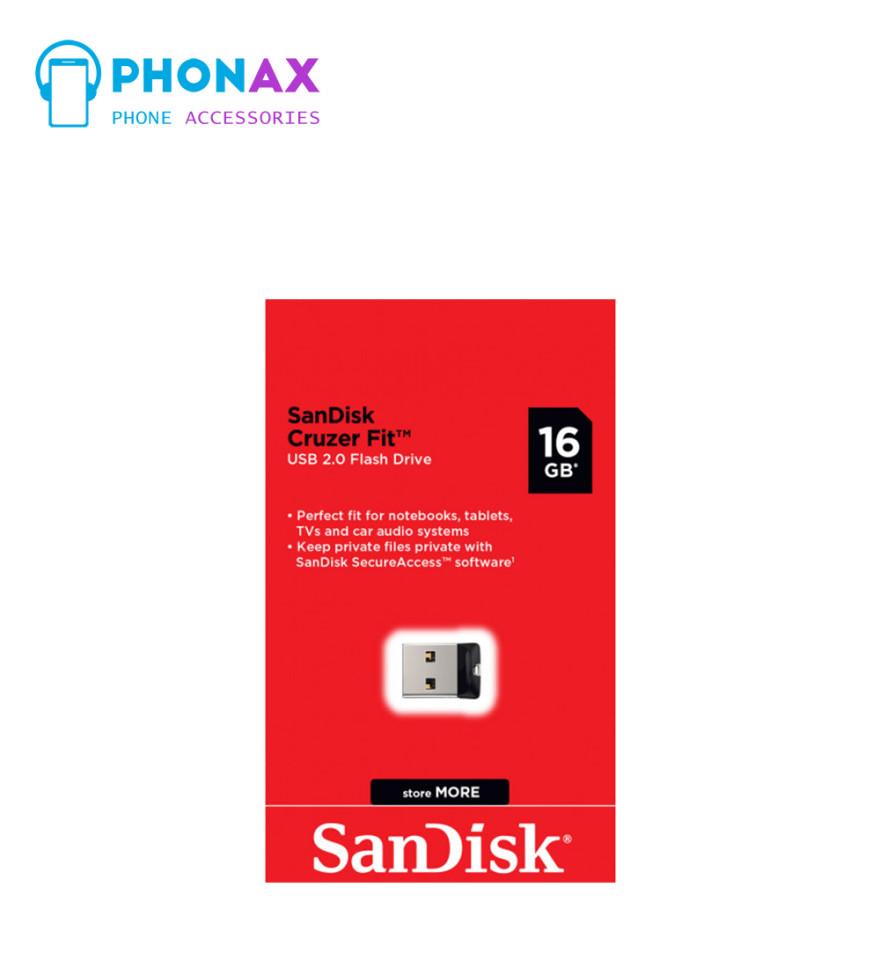 تصویرفلش مموری سن دیسک مدل SanDisk Cruzer Fit 16GB با گارانتی مادام العمر