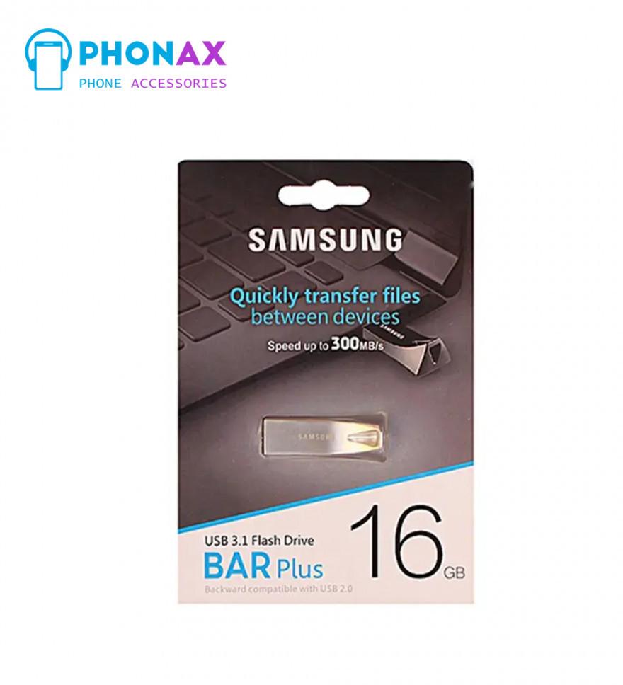 تصویرفلش مموری سامسونگ مدل Bar Plus MUF-32BE ظرفیت 16 گیگابایت با گارانتی مادام العمر