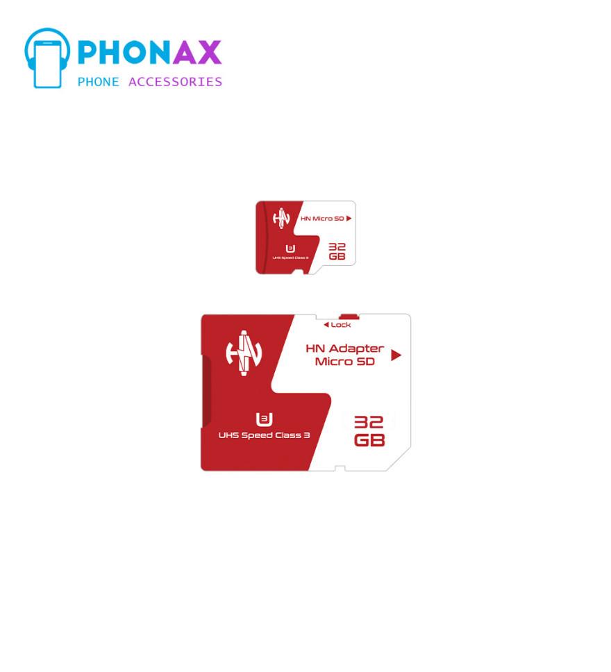 تصویرکارت حافظه microSDXC HN همراه با آداپتور SD ظرفیت 32 گیگابایت با گارانتی مادام العمر
